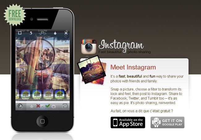 Application Instagram rachetée par Facebook