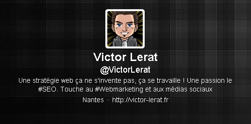 Compte Twitter de Victor Lerat